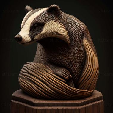 3D model badger (STL)